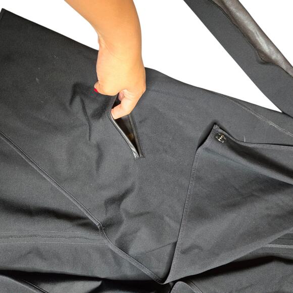 Spanx Black Drape Front Faux Leather Jacket Size: XS - Picture 3 of 7